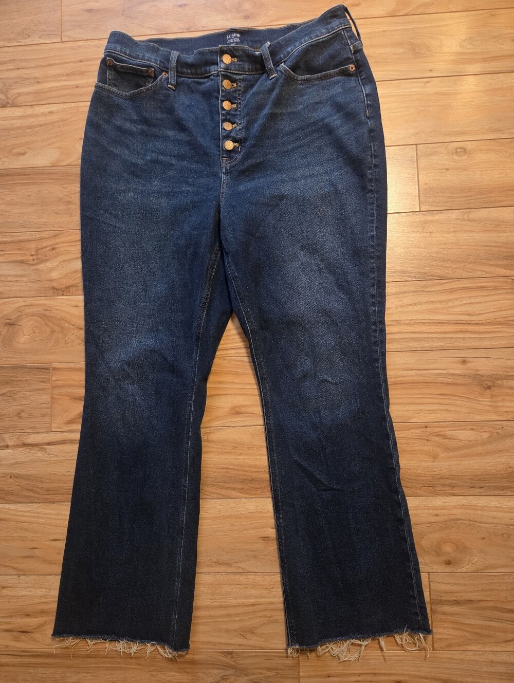 J. Crew Factory High Rise Flare Crop Jeans 33T